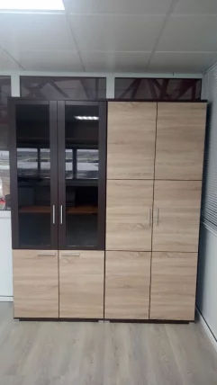 Шкаф для документов со стеклом ПМ-184.17_1