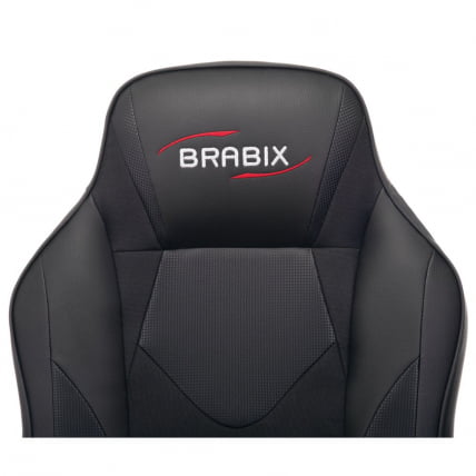 Кресло компьютерное BRABIX Game GM-017 экокожа Черное_7
