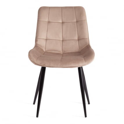 Стул ABRUZZO ( mod. 8060 ) металл/вельвет, 52 х 63 х 85 см, бежевый (HLR 8)/черный_4