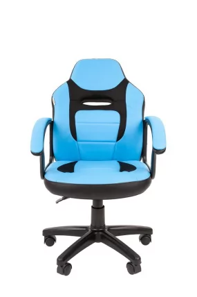 Детское кресло CHAIRMAN KIDS 110 Черный-голубой_1