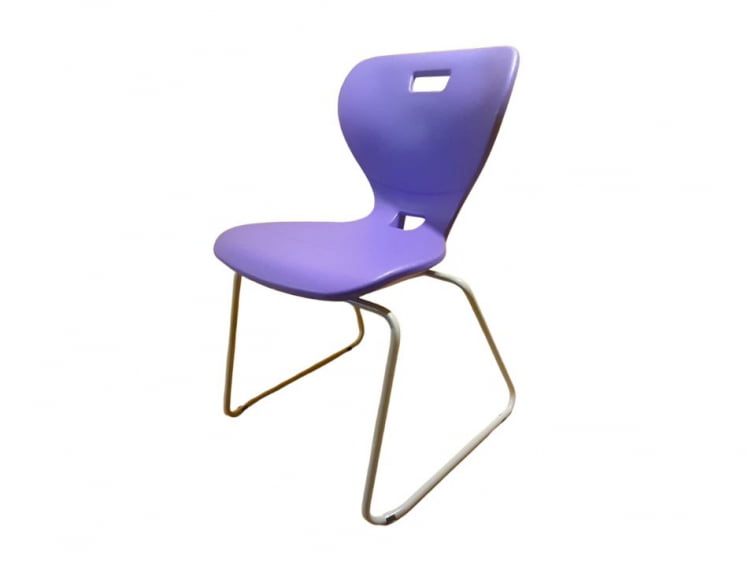 Стул универсального назначения АУРА Л (рост 6) Фиолетовый/Каркас серый / AURA L_0