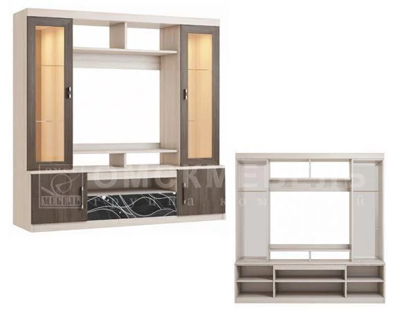 Гостиная Николь Ясень Шимо светлый/Ясень Шимо темный_1