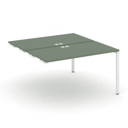 Двойной стол-приставка к опорным тумбам/шкафам CONCEPT CN.DSPR-003 Кобо Белый_0