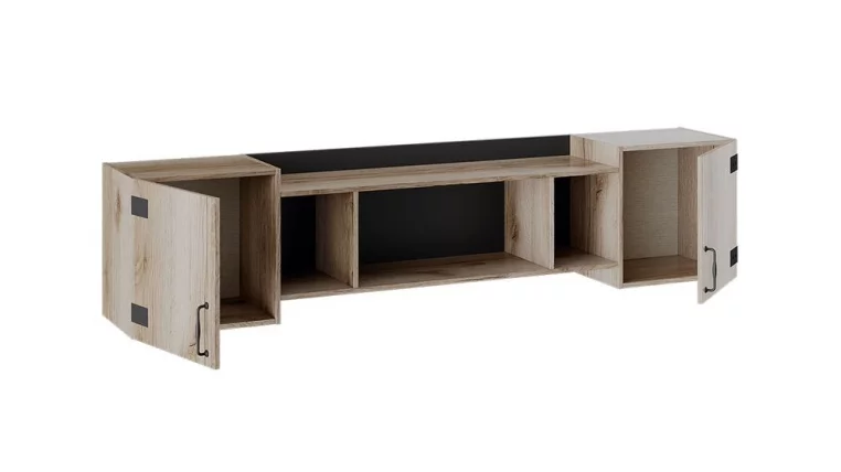 Шкаф навесной Окланд ТД-324.12.21 Фон Черный/Дуб Делано_1