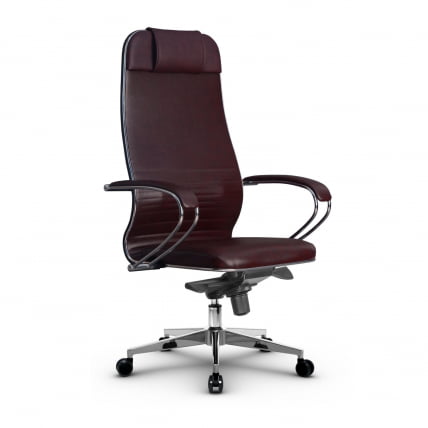 Кресло руководителя Metta L 1m 38K2K Комплект 3 Темно-бордовое_0