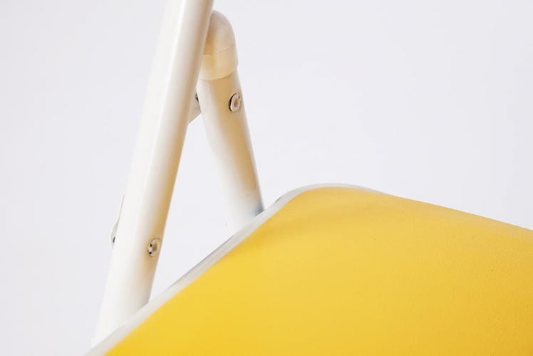 Стул складной FOLDER (mod. 032) / 1 шт. в упаковке каркас: металл, сиденье/спинка: экокожа, 41*51*76см, желтый_8