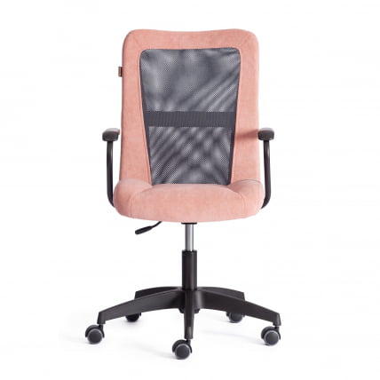 Кресло STAFF флок/ткань, розовый/серый, 137/W-12_4