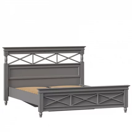 Кровать двуспальная 1600 Амели ЛД 642.800.000 Оникс серый_1