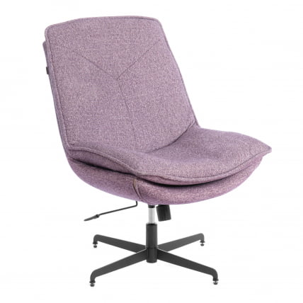 Кресло лаунж Cosmo велюр/букле, VT shape wood rose_0