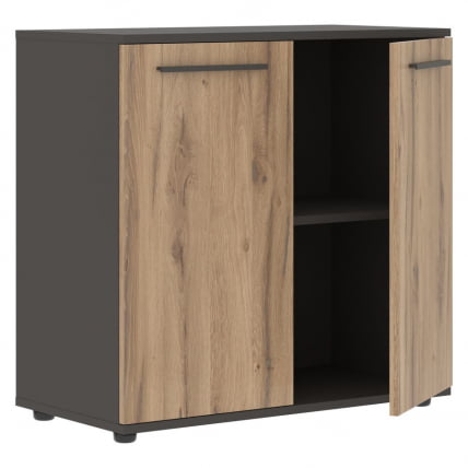 Шкаф с глухими малыми дверьми ЕДИС ЕЛCС 85.1 Дуб Денвер светлый Мокко Мокко / EDIS ELCS_1