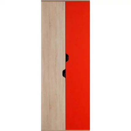 Шкаф для одежды и белья Автобус 4 Дуб Сонома/Красный (молодежная)_0