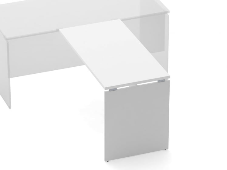 Брифинг-приставка для стола на ЛДСП опорах Deka 75.10.12 Белый_1