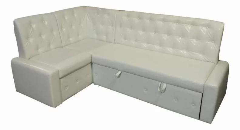 Диван угловой с ящиками Зефир Комбинация 2 Остин Уайт_0
