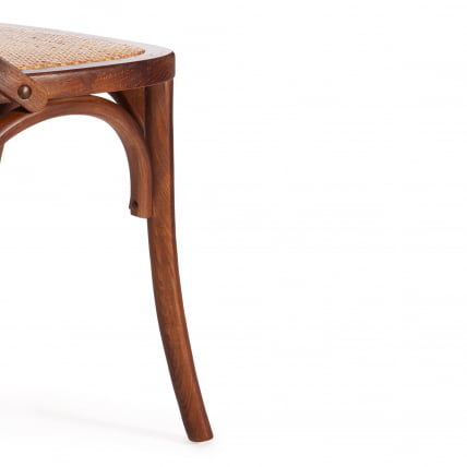 Стул CРОСС (мод.CБ2001) дерево береза, 49.5*53.5*87, Темный Орех (№5) / CROSS (mod.CB2001)_10