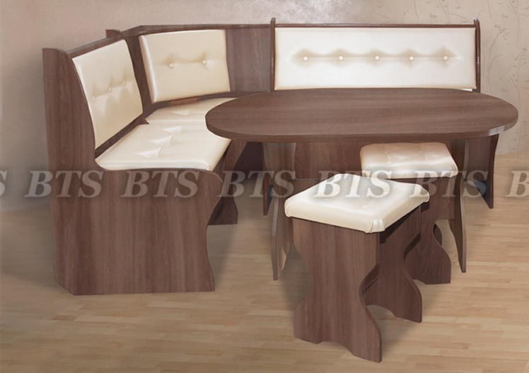 Кухонный уголок Жасмин ясень шимо/кожа жемчуг_0