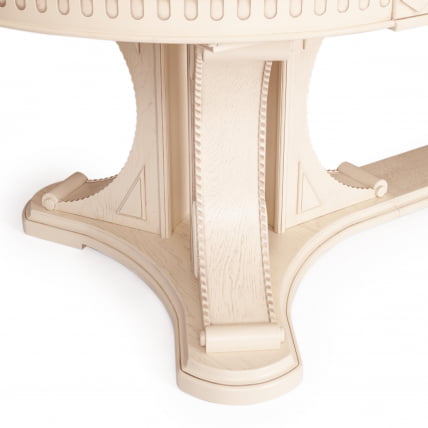 Стол VERSAL овальный бук, мдф, 300 (350/400) х 110 х 78 см, бежевый патина_10