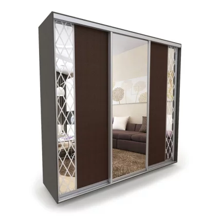 Шкаф-купе 3-х дверный Акцент-Вера КР 1500х600  Венге_0