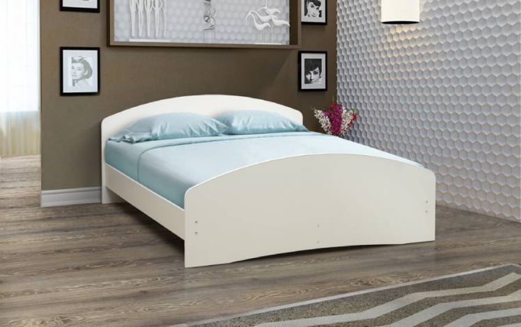 Кровать на уголках №2 1400*2000 Дуб молочный_0