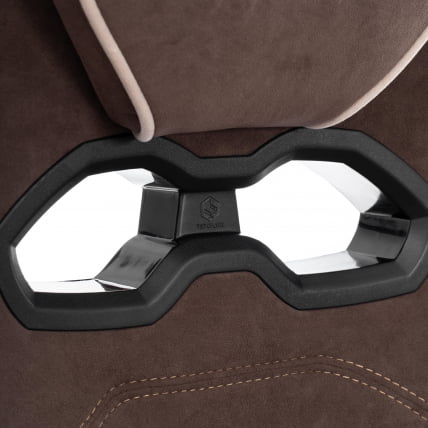 Кресло Арена металБЛ велюр, коричневый/бежевый, 6/7 / Arena metalBL_8