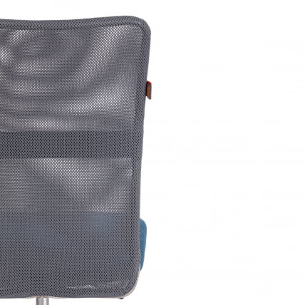 Кресло START флок/ткань, синий/серый, 32/W-12_8