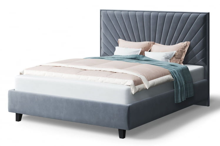 Кровать Леона, 2000 x 1200 мм, серый_0