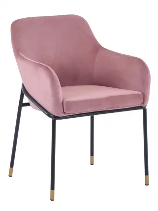 Стул Сандра велюр Пыльно-розовый_0