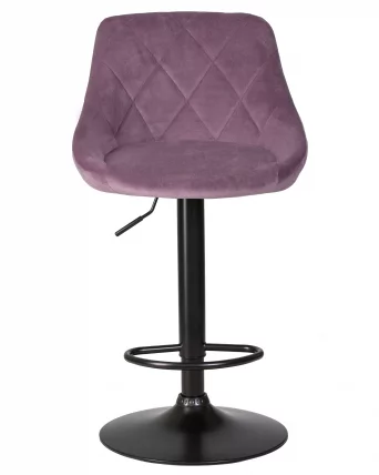 Стул барный DOBRIN LOGAN BLACK Пудрово-сиреневый велюр MJ9-52_5