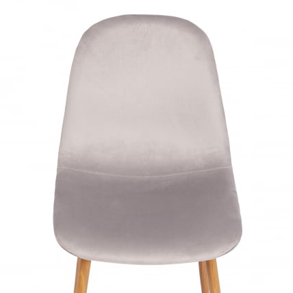 Стул BREEZE (mod. 4724) вельвет/металл, 44 х 53 х 87 см, Light grey (светло-серый) HLR14 / натуральный_6