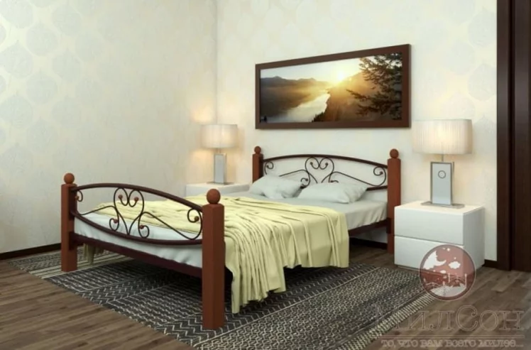 Кровать Каролина Lux plus 1800х2000 Медная_1