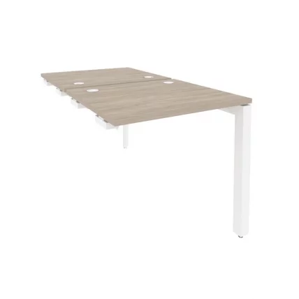 Стол-приставка двойной на П-образном м/к к опорным элем. ONIX O.MP-D.SPR-0.7 Дуб Аттик/Белый_0