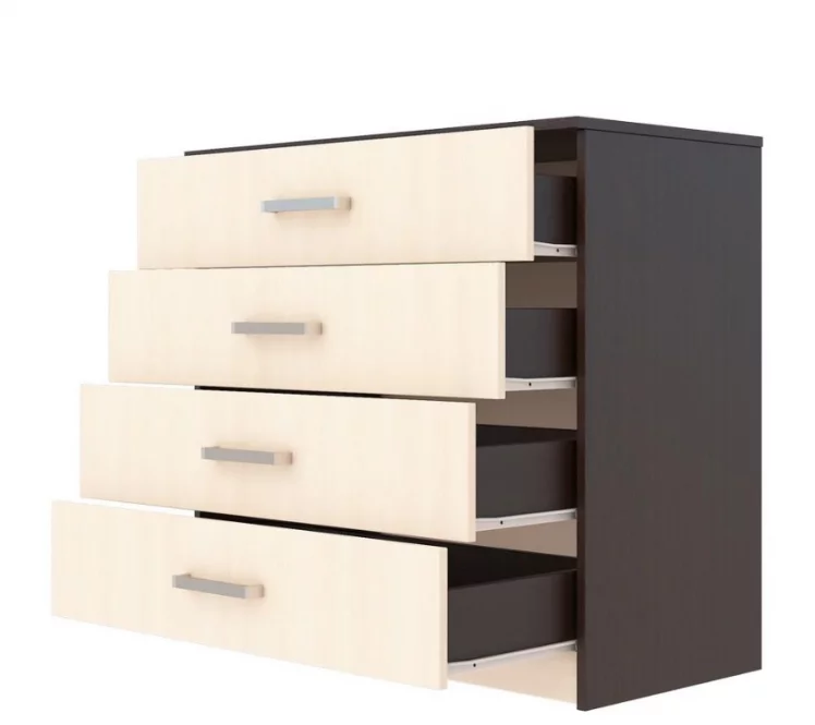 Комод КМ-021 Дуб молочный/венге_0