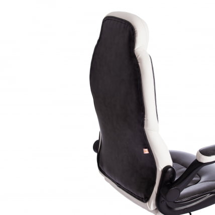 Кресло BAZUKA кож/зам, серый/белый , 2TONE/2TONE перф/36-01_17