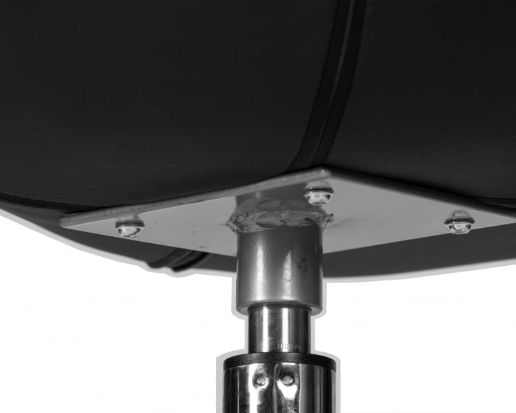 Кресло дизайнерское DOBRIN SWAN Черный кожзам P13_7