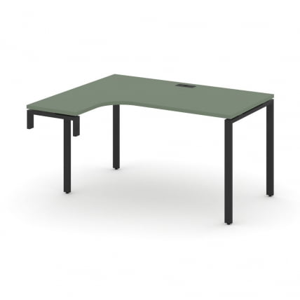 Стол-надставка на опорную тумбу (левый) CONCEPT CN.OSAN-001(L) Кобо Черный_0