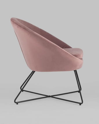 Кресло Колумбия велюр Пыльно-розовое_6