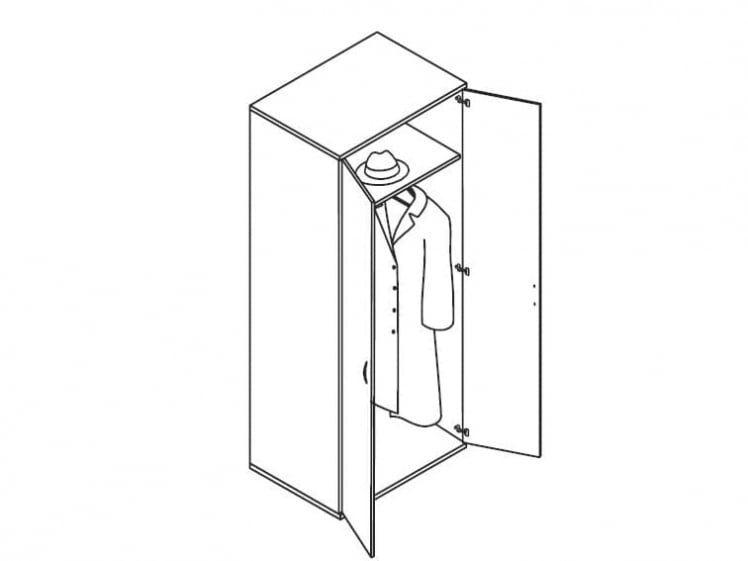 Гардероб IMAGO ГБ-2.1 Мокачино_1