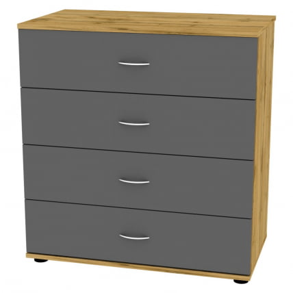 Комод Алиса(K1)856х801х459ручкаскоба96мм(ДВ-Графит)_0