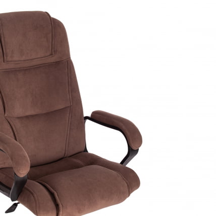 Кресло БЕРГАМО хром (22) флок , коричневый, 6 / BERGAMO_11
