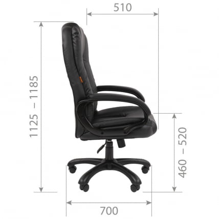 Кресло офисное CHAIRMAN 600 экокожа Серый_5