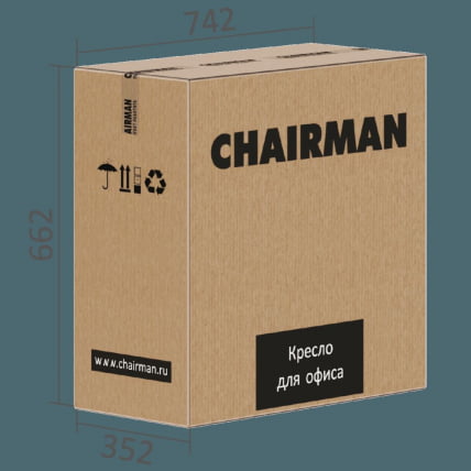 Кресло руководителя CHAIRMAN 535 Черный пластик (БЛАCК) Черный / (BLACK)_5