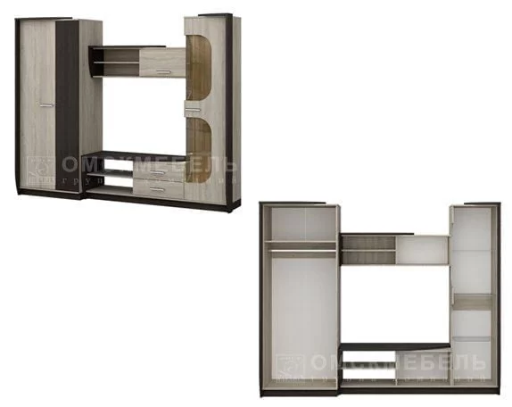 Гостиная Мадрид Гс13 Дуб Сонома/Венге_1