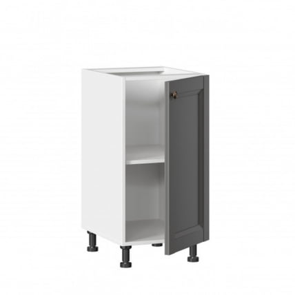 Тумба кухонная 400 Амели-3 ЛД 299.020.000.003 Белый Оникс серый_1