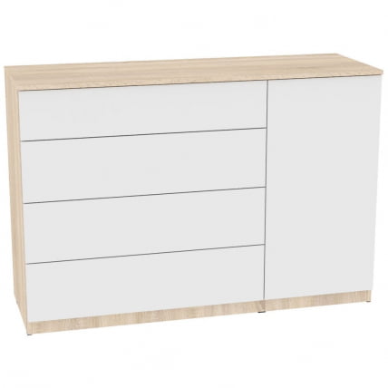 Комод Калисто(K43)923х1352х468PUSHtoOPEN(ДСС-Белый)_0