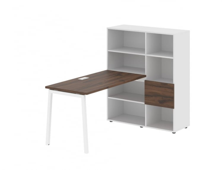 Рабочая станция EDIS ELRST 1113 Дуб Денвер темный Белый Белый_0