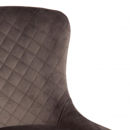 Стул MANTRA (mod. 713) ткань/металл, 49х61х82 см, высота до сидения 49 см, темно-серый barkhat 14/черный_5