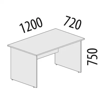 Стол рабочий Альфа 63.11 Дуб кобург_1