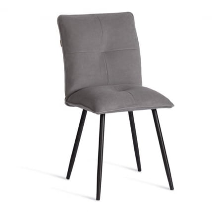 Стул обеденный Sweet LT, велюр, серый/черный, 29, 41х55х88 см_0