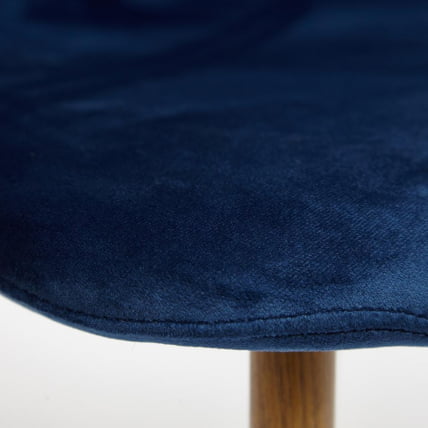 Стул BREEZE (mod. 4724) металл/ткань, 44х48х87см,темно-синий/натуральное дерево_4