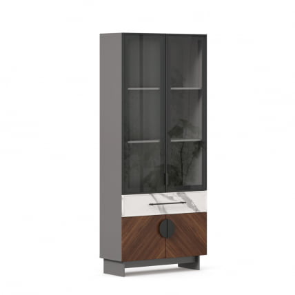 Шкаф комбинированный 880 Вилена ЛД 138.150.000 Оникс Серый/Орех/Монте белый_0