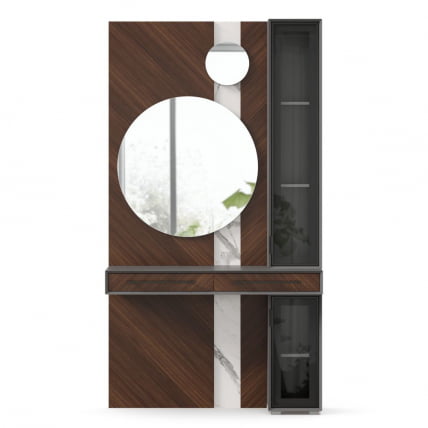 Секция комбинированная Вилена ЛД 138.110.000 Оникс Серый/Орех/Монте белый_4